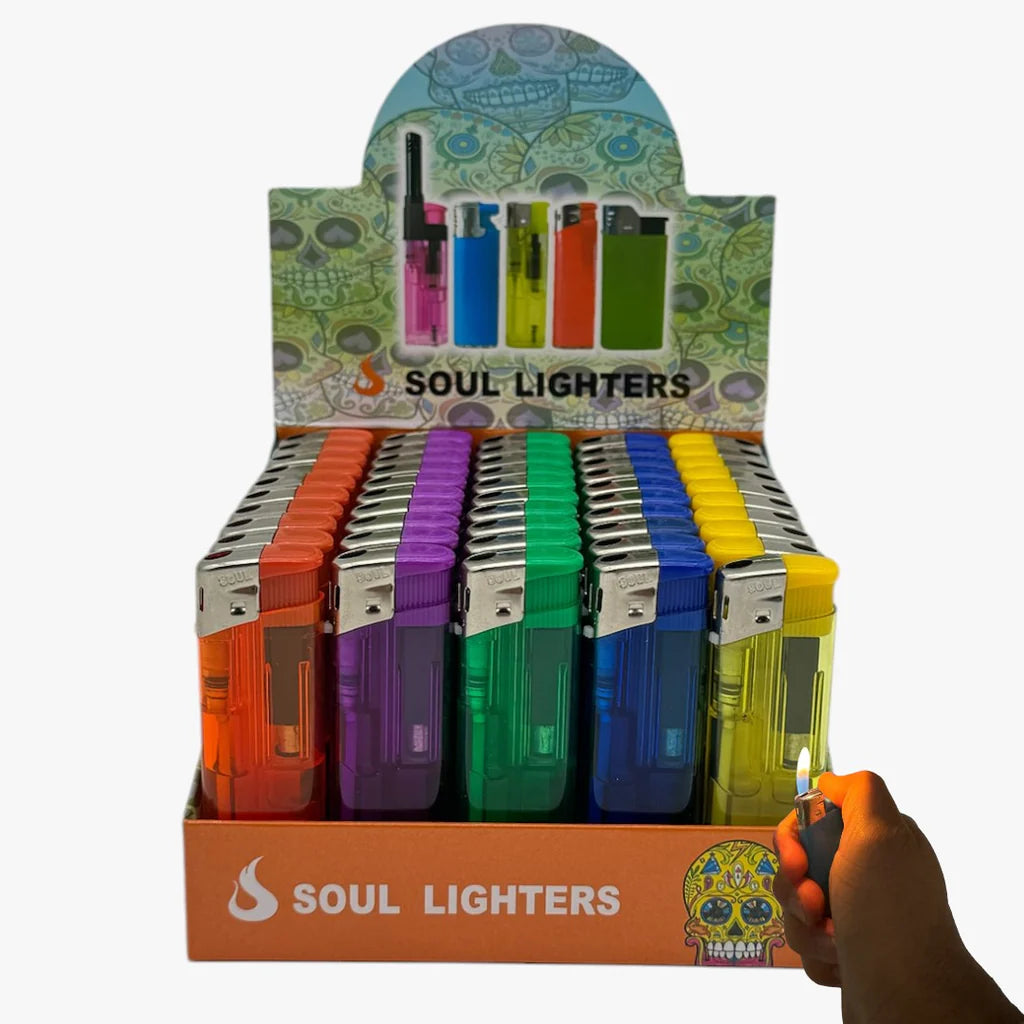 SOUL SINGLE FLAME LIGHTER/ CLEAR